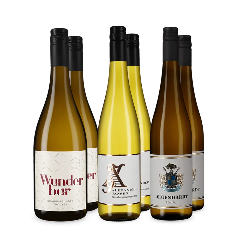 Deutsche Weißweine im Entdeckerpaket – Gold