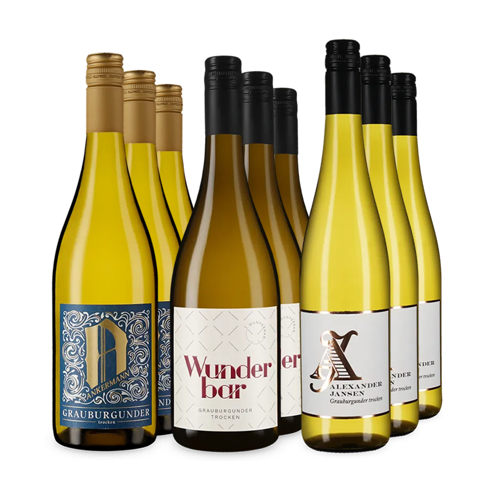 Gold-prämierte Grauburgunder-Hits im 3x3-Paket – Gold