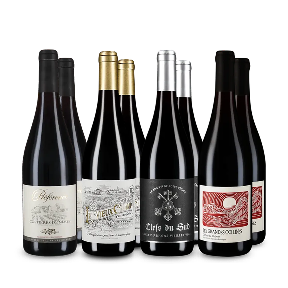 Rotwein von der Rhône: Die Hits im 4x2-Paket – Gold