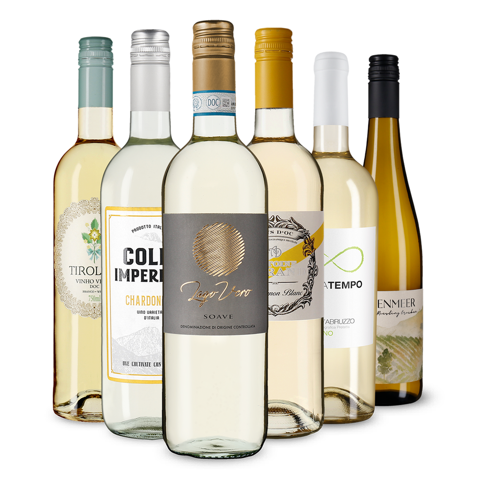 6x1 Weißwein Entdeckerpaket Europa