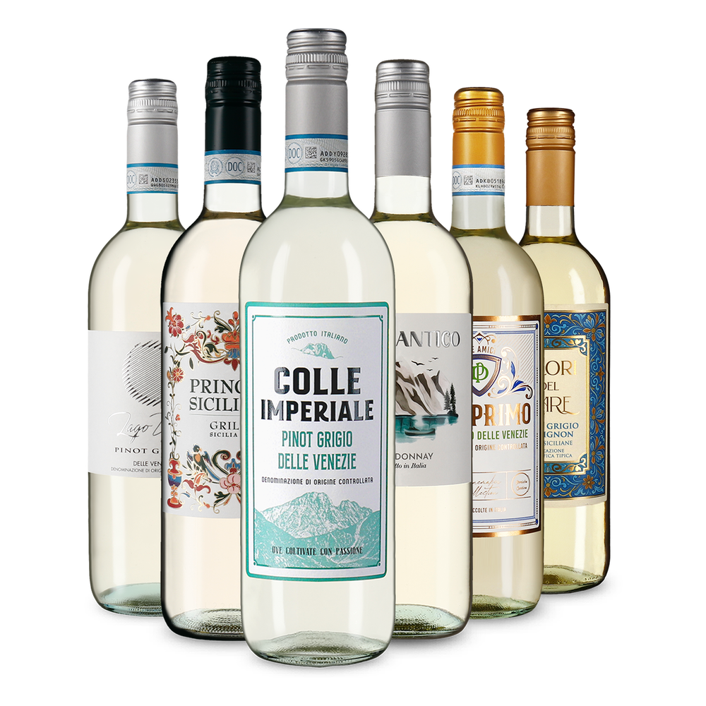 6x1 Weißwein Entdeckerpaket Italien