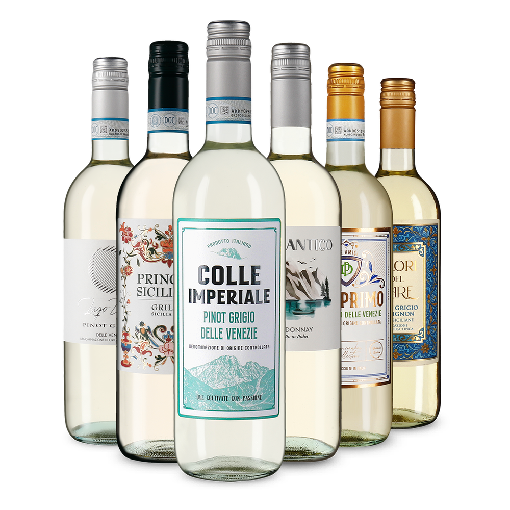 6x1 Weißwein Entdeckerpaket Italien