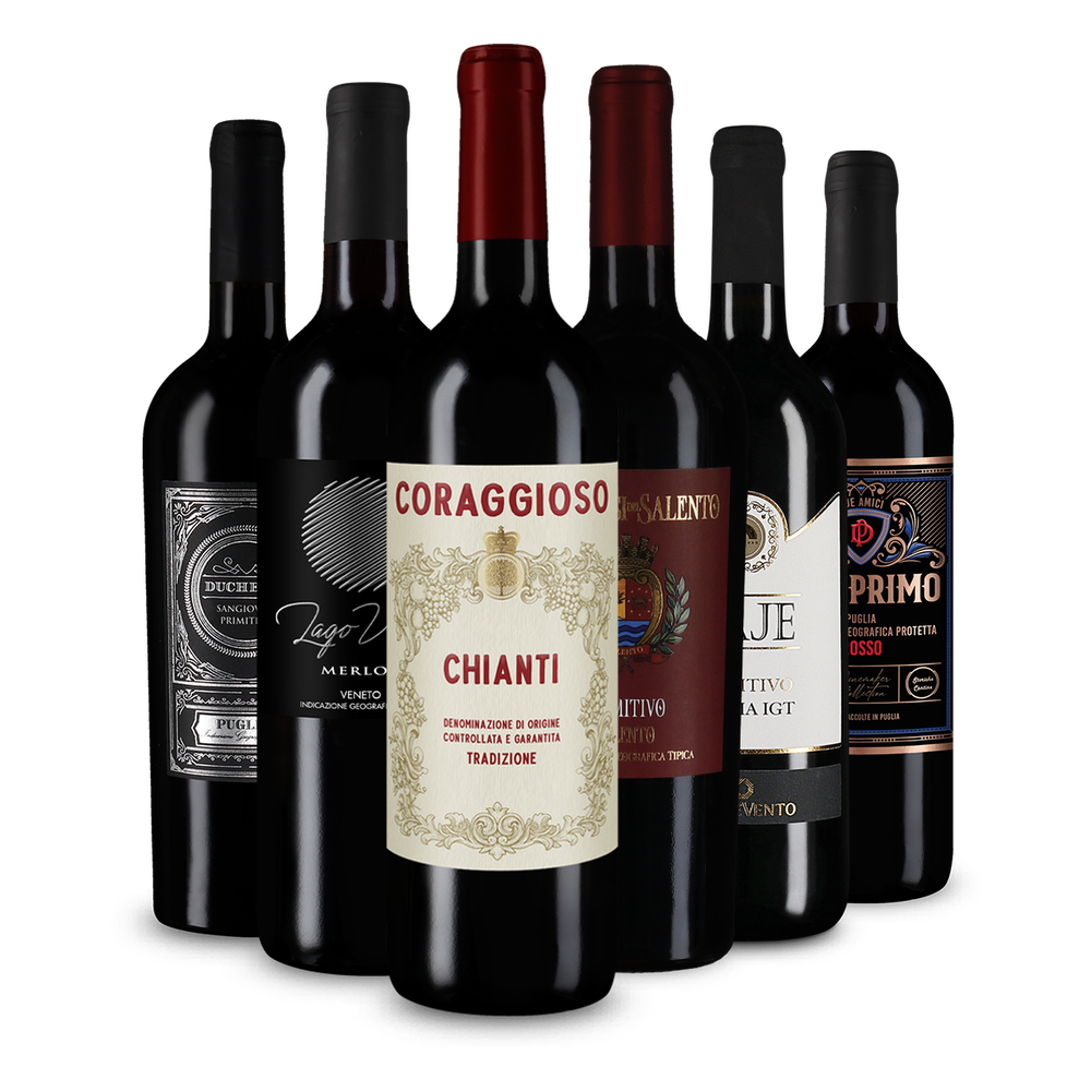 6x1 Rotwein Entdeckerpaket Italien