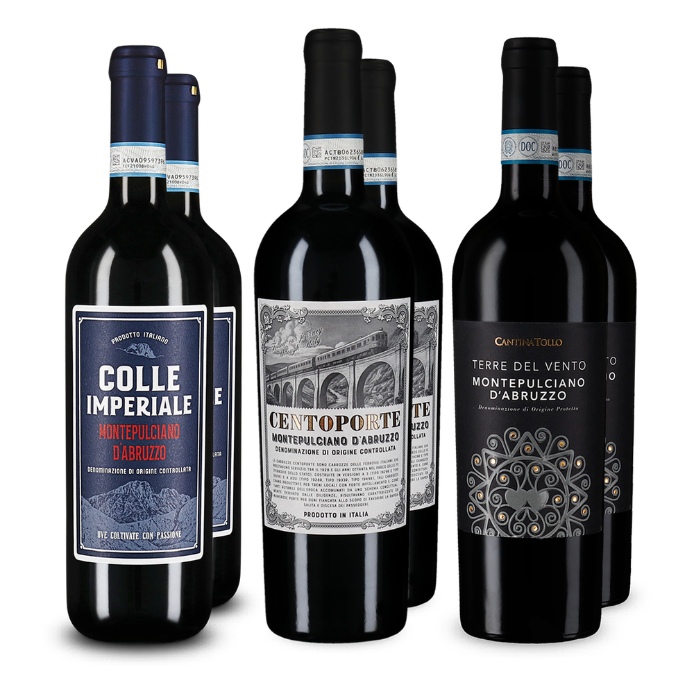 3x2 Montepulciano d'Abruzzo Entdeckerpaket