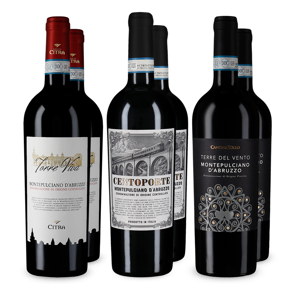 3x2 Montepulciano d'Abruzzo Entdeckerpaket