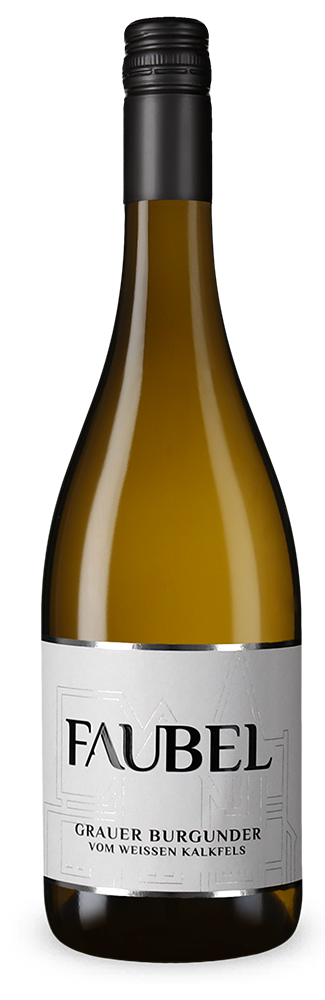 Faubel Grauer Burgunder vom weißen Kalkfels trocken 2024 – Gold