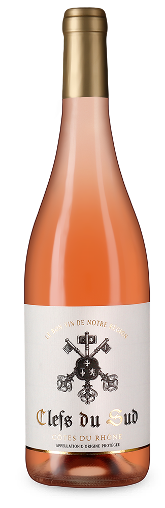 Clefs du Sud Côtes du Rhône Rosé 2024 – Gold