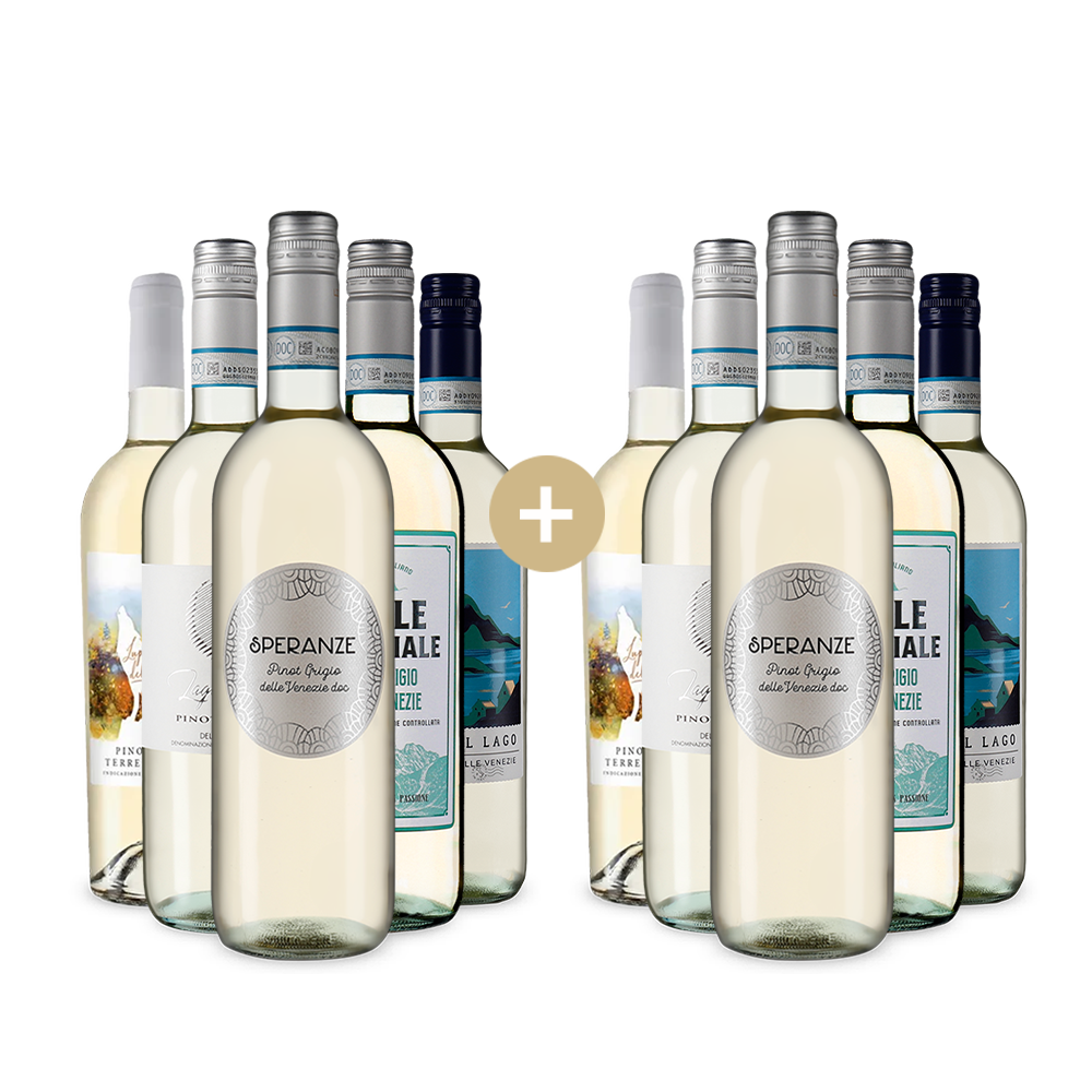 5+5 Flaschen: Pinot-Grigio-Stars – Gold