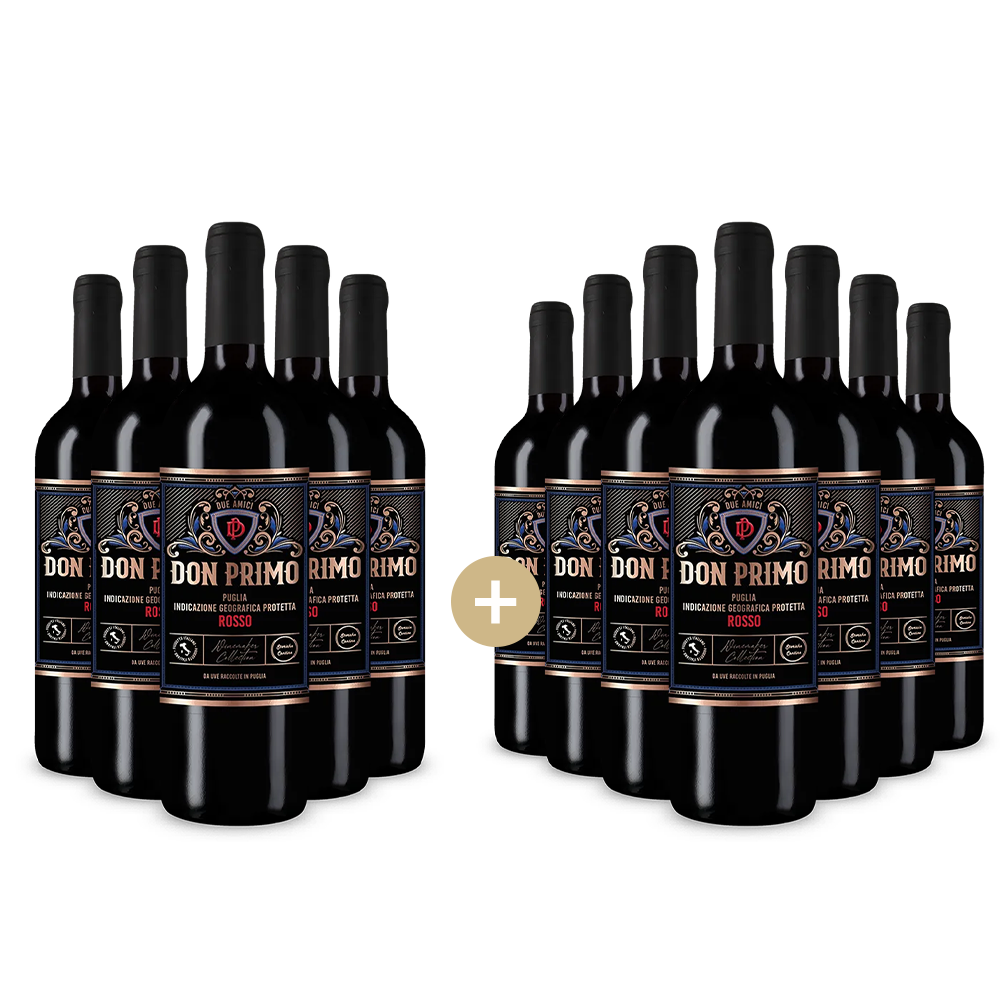 5+7 Flaschen Rosso Puglia 2023 – Gold