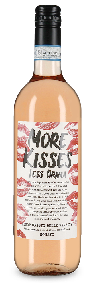 More kisses less drama Pinot Grigio delle Venezie Rosato 2024 – Gold