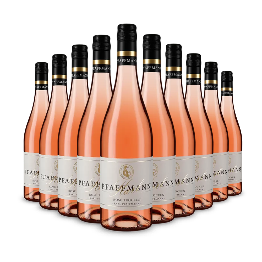 10 Flaschen Edition Karl Pfaffmann Rosé trocken 2024 – Gold
