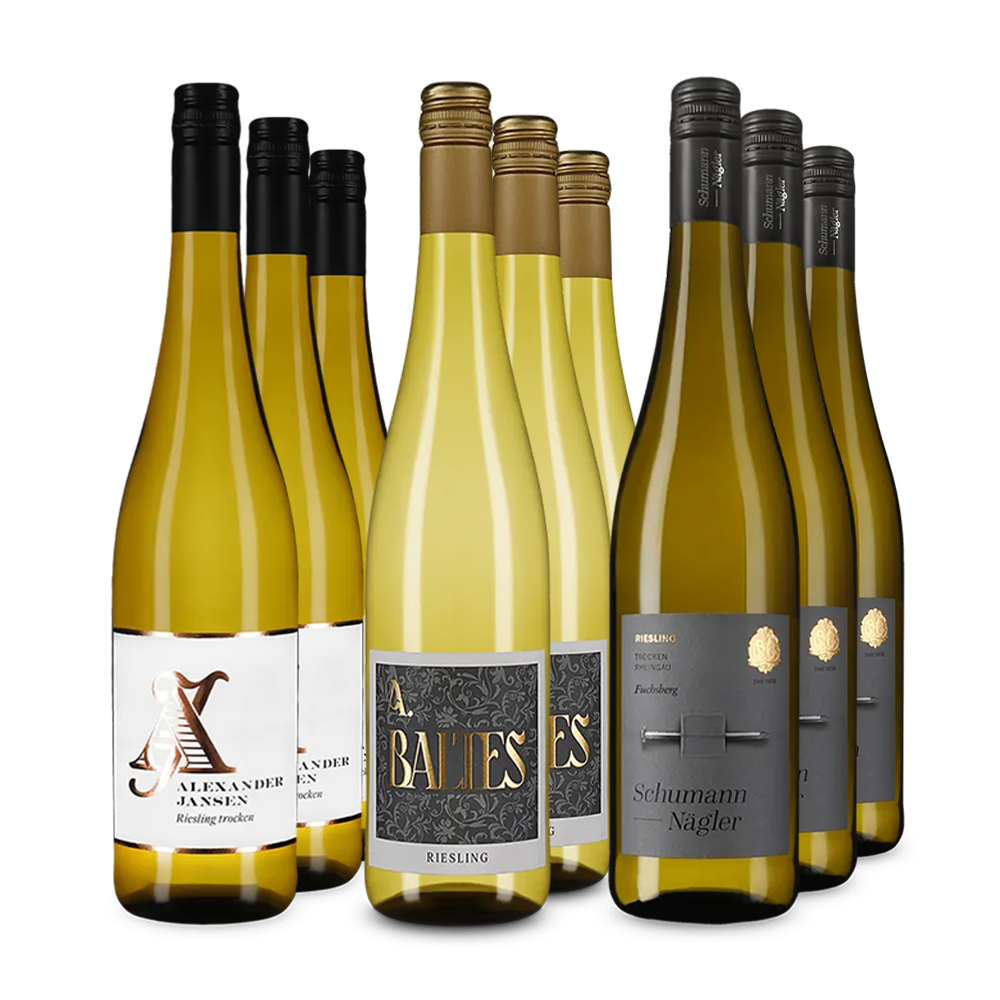 Gold-prämierte Riesling-Stars im 3x3-Paket – Gold