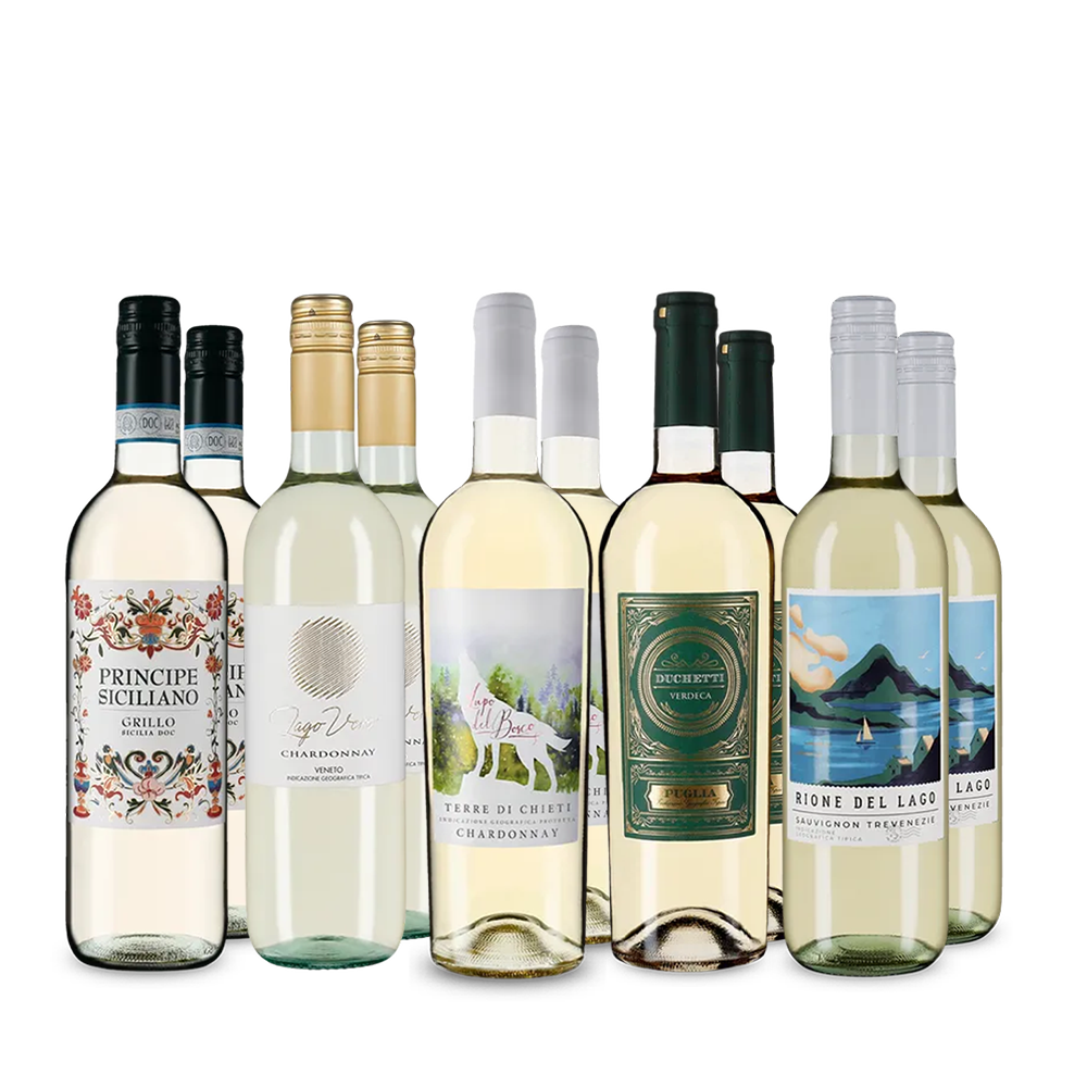 Italienische Weißwein-Hits im 5x2-Paket – Gold