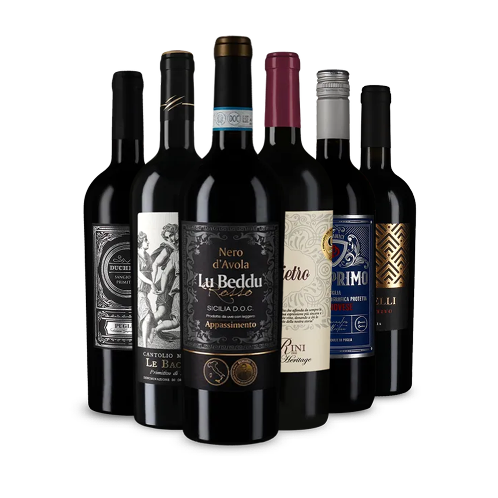 Italienische Rotwein-Stars im 6er-Paket – Gold