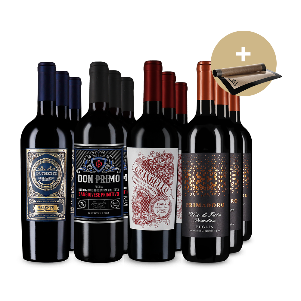 Primitivo-Stars im 4x3-Paket + Backmatte