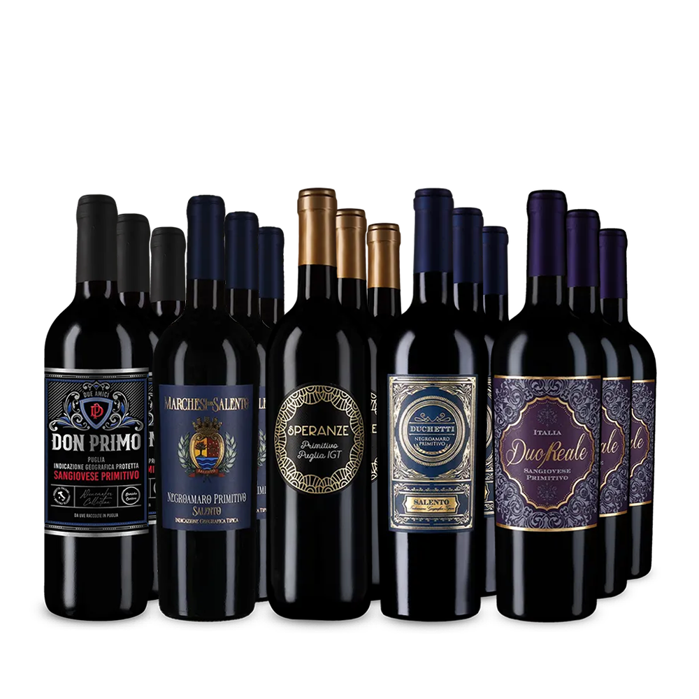 Gold-prämierte Primitivo-Stars im 5x3-Paket – Gold