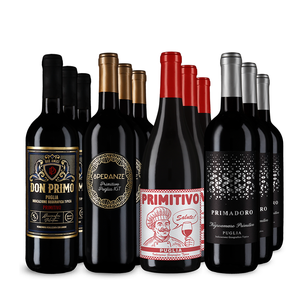 Primitivo-Hits im 4x3-Paket – Gold