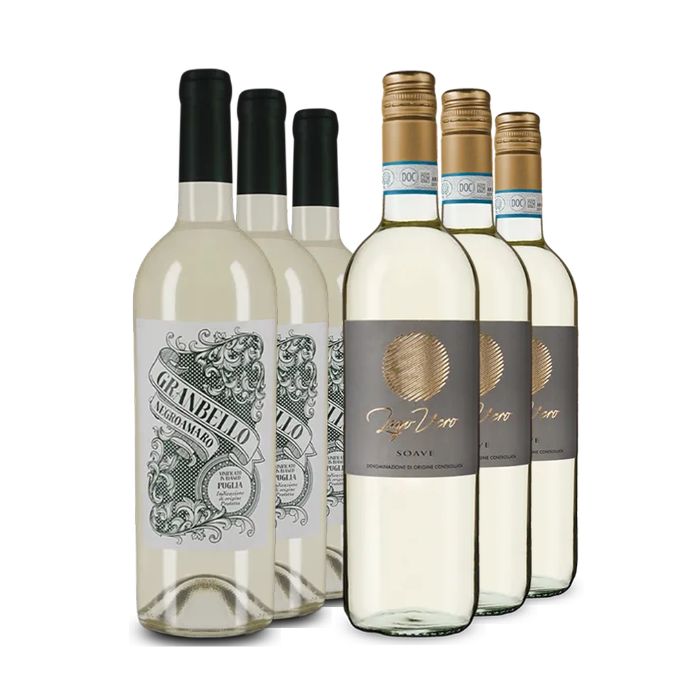 Italienische Weißwein-Hits im 2x3-Paket – Gold