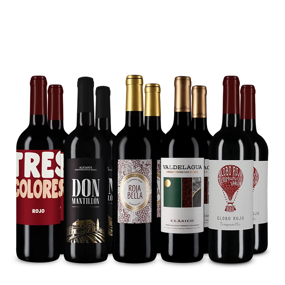 Spanische Rotwein-Stars im 5x2-Paket – Gold