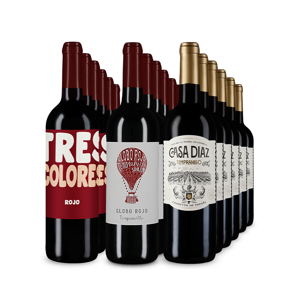 Spanische Rotwein-Stars im gigantischen 3x6-Paket – Gold