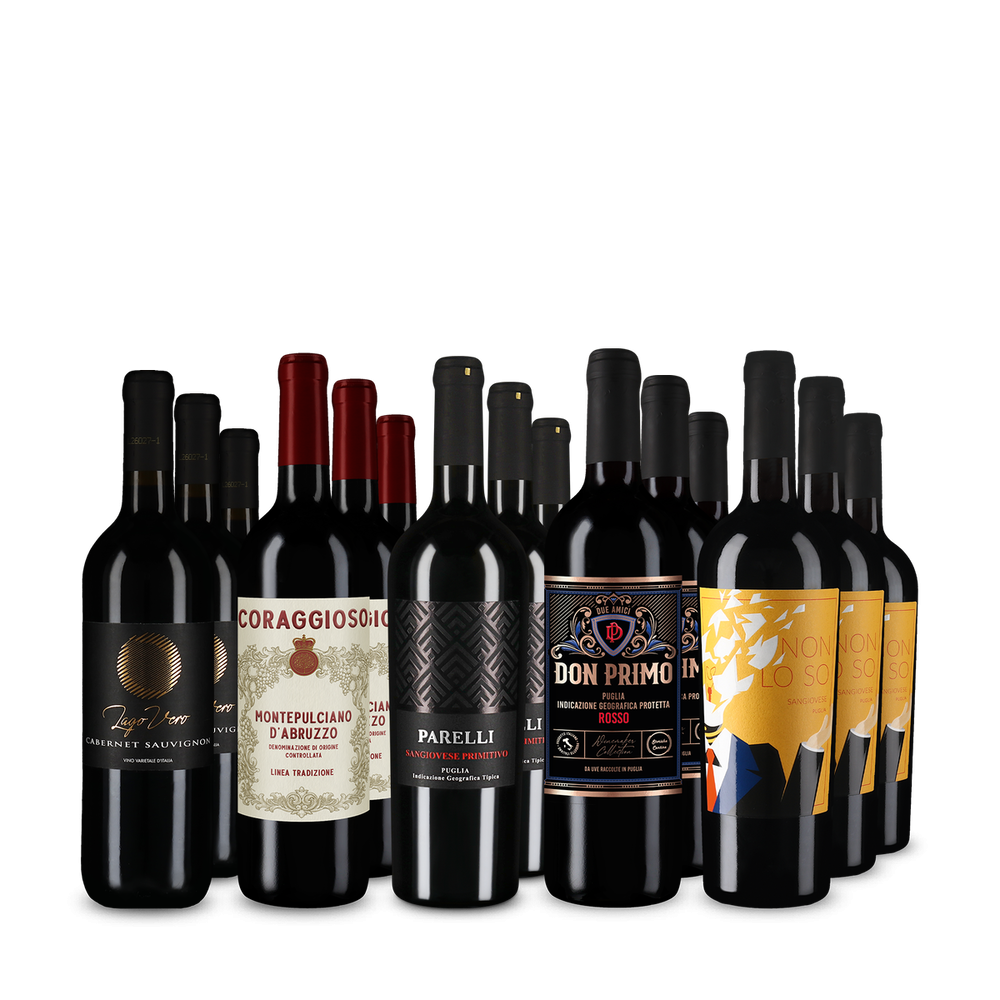 Italienische Rotwein-Hits im 5x3-XXL-Sparpaket