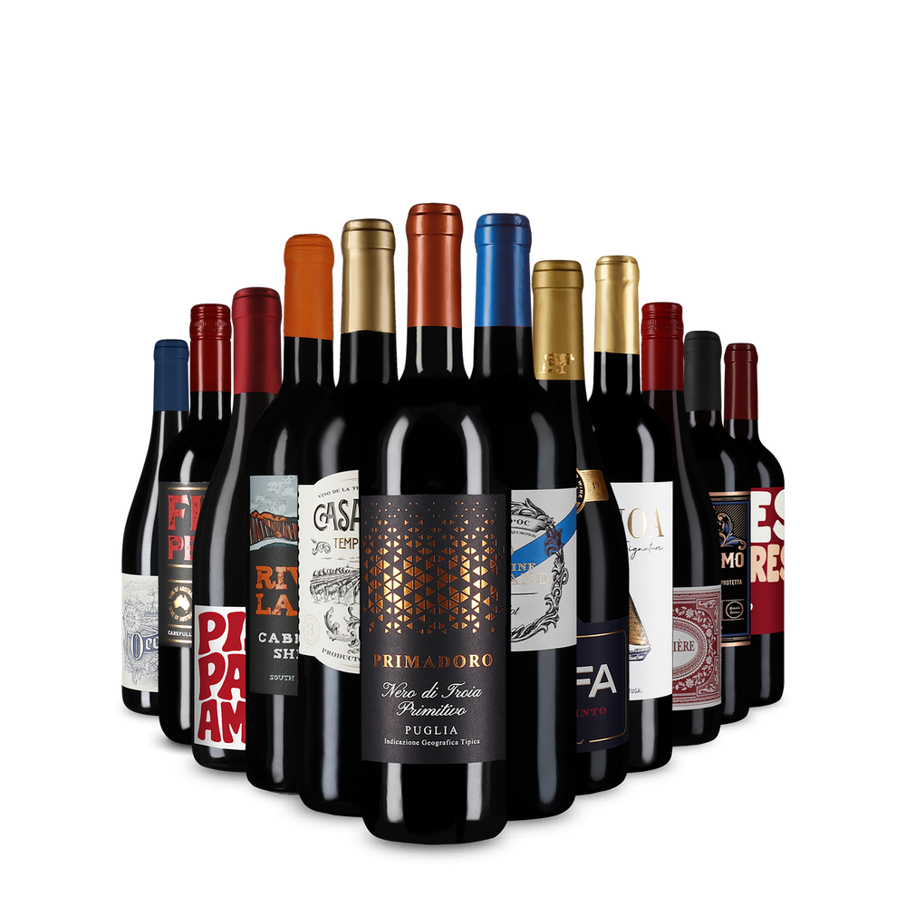 Ostervielfalt: Rotwein-Hits im 12er-Sparpaket