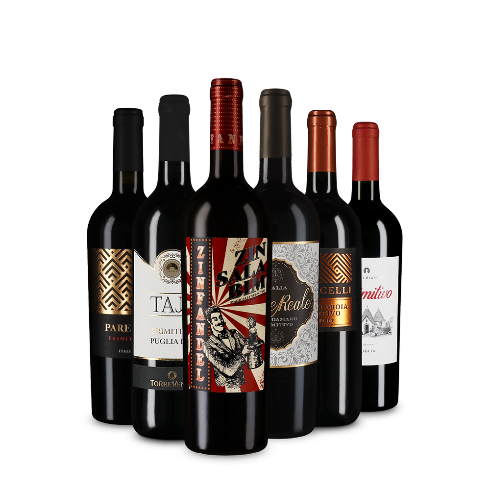 6x1 Goldprämierte Primitivo-Auswahl