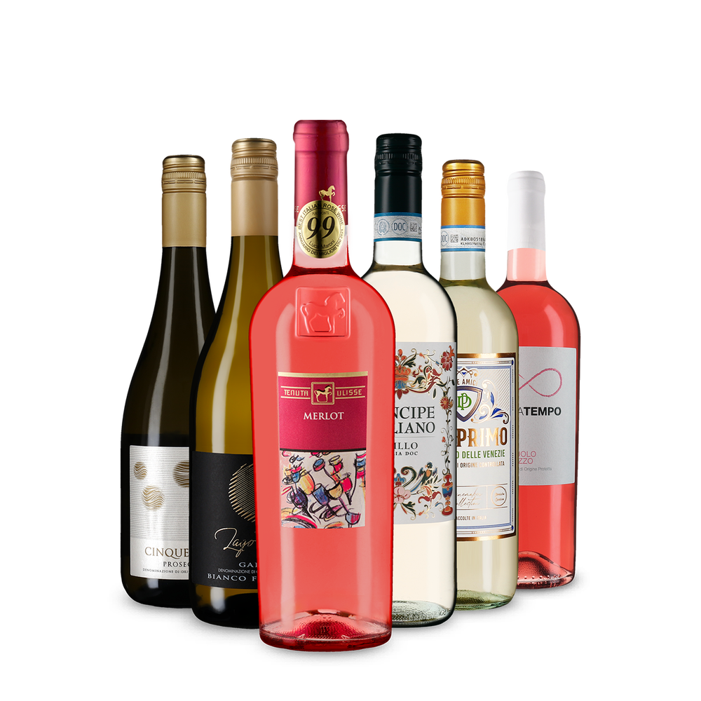 6x1 Italienische Weiß- und Roséweine mit Top-Auszeichnungen