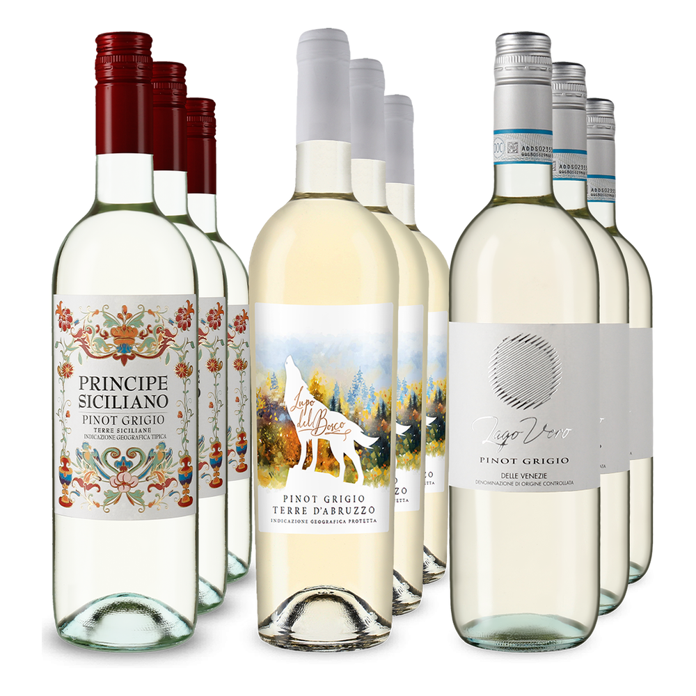 3x3 Pinot-Grigio-Reise durch drei Regionen