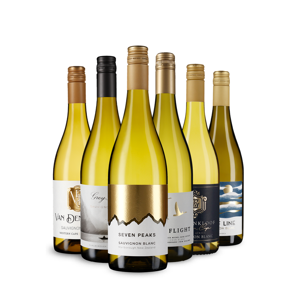 6x1 Sauvignon-Blanc-Vielfalt aus Neuseeland & Südafrika