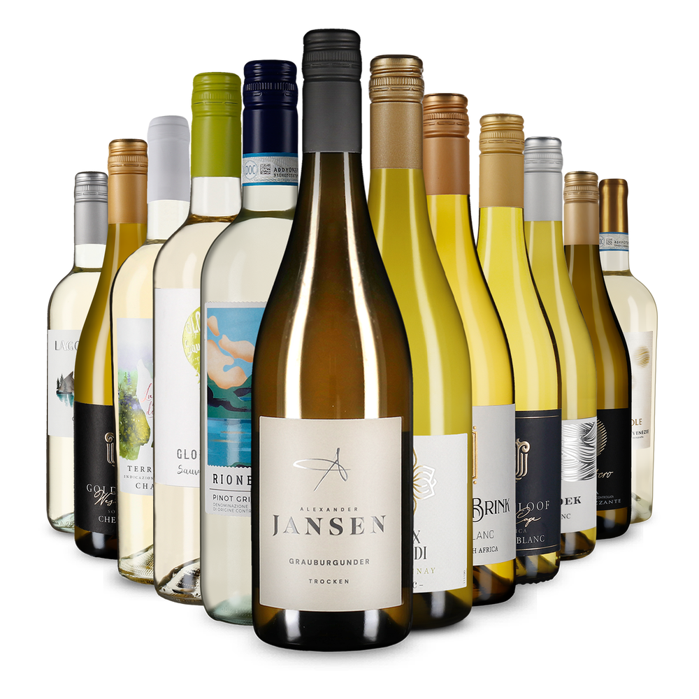 12x1 Weißwein pur: Top-Auswahl im Kennenlernpaket