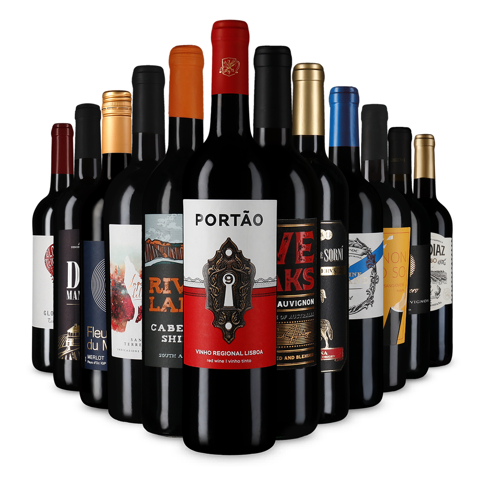 12x1 Rotwein pur: Top-Auswahl im Kennenlernpaket