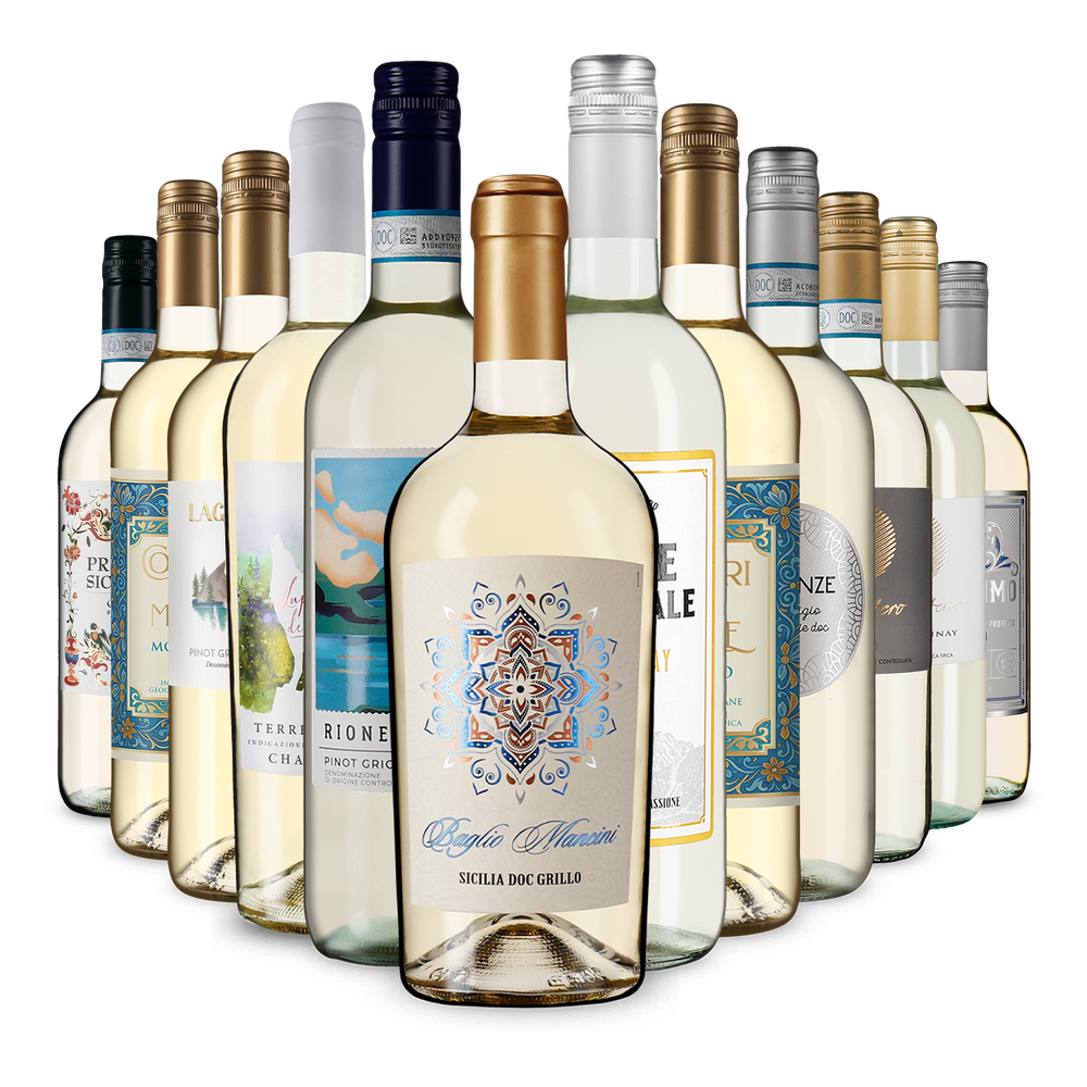 12x1 Weißwein-Klassiker aus Italien
