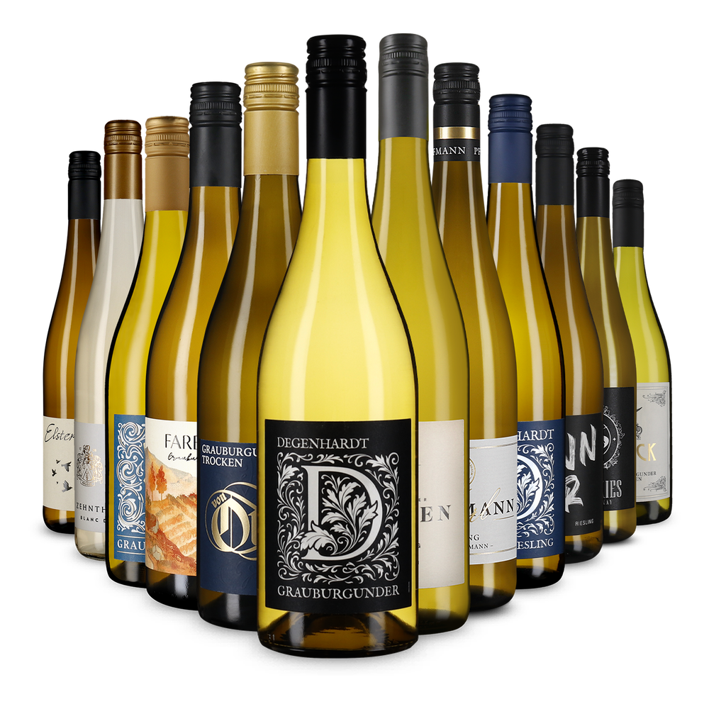 12x1 Deutsche Weißwein-Auswahl im Entdeckerpaket