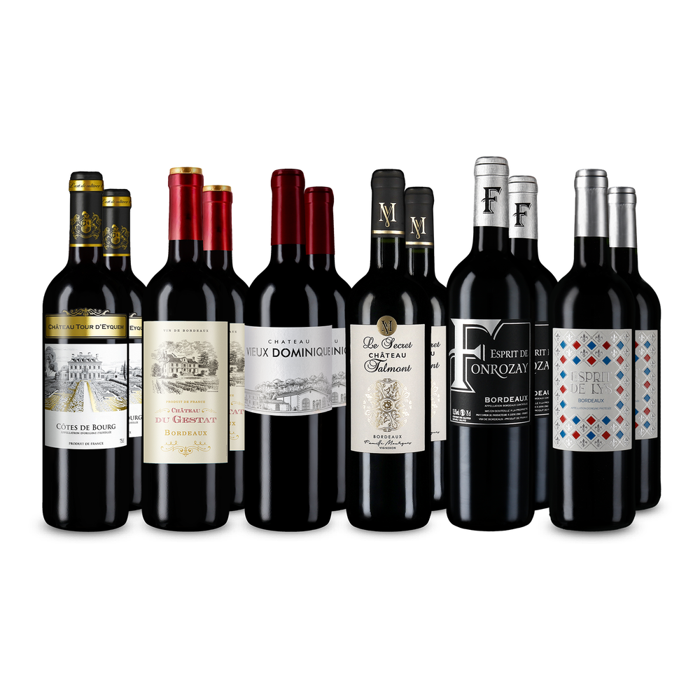 6x2 Bordeaux-Auswahl im Entdeckerpaket
