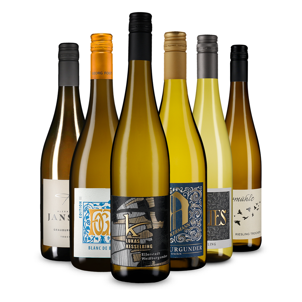 6x1 Deutschlands Weißwein-Vielfalt im Sparpaket