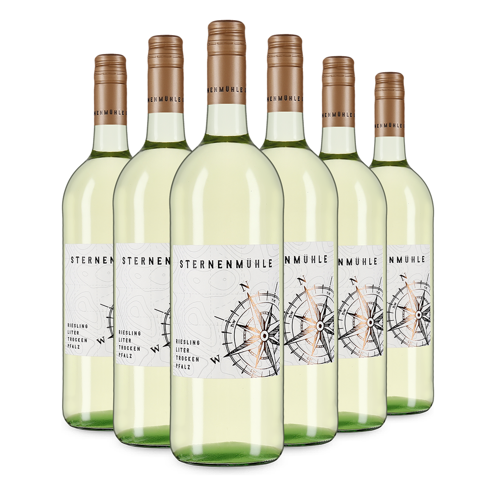 6x Liter Riesling trocken 2025
