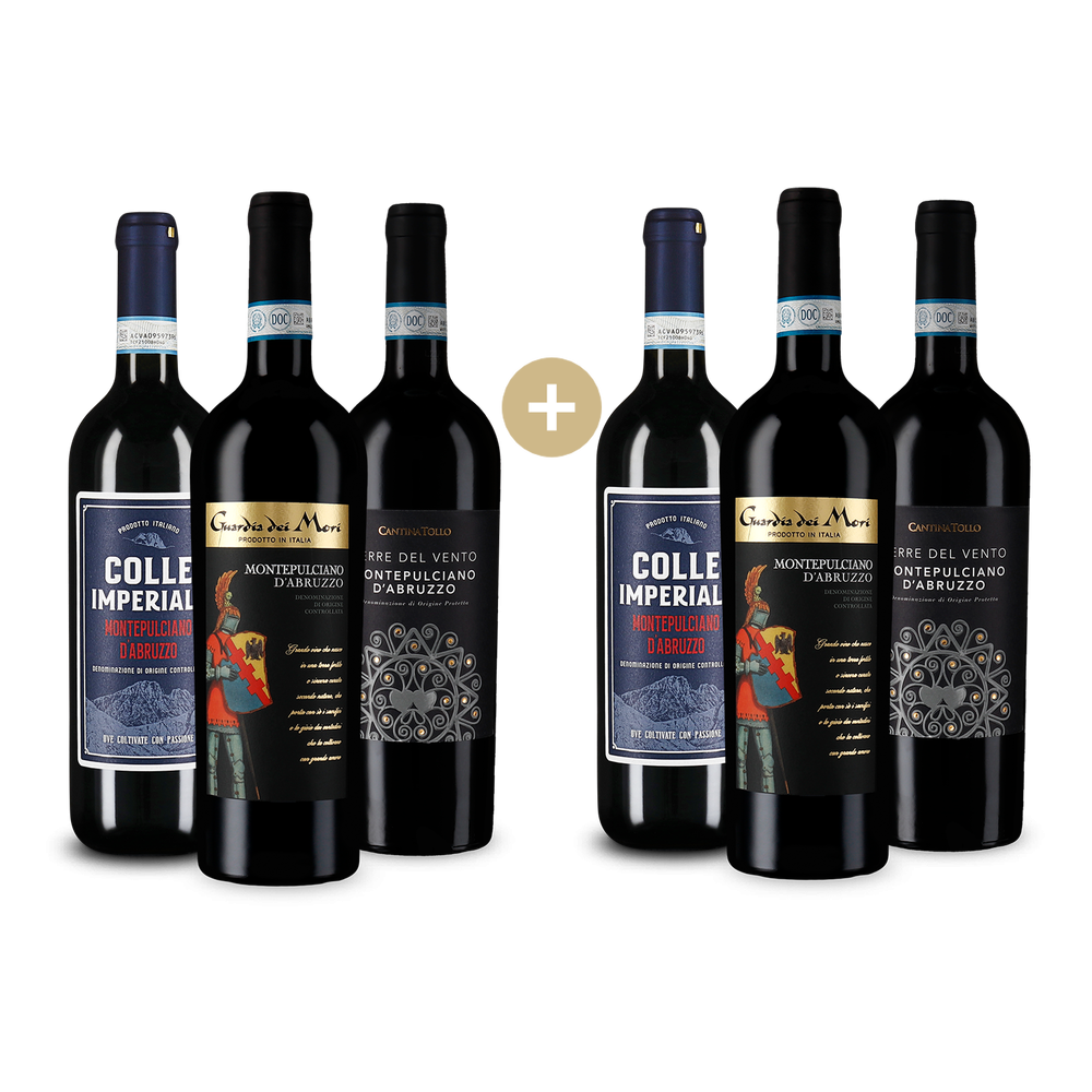 3+3 gratis: Montepulciano d'Abruzzo: Ausgewählte Klassiker