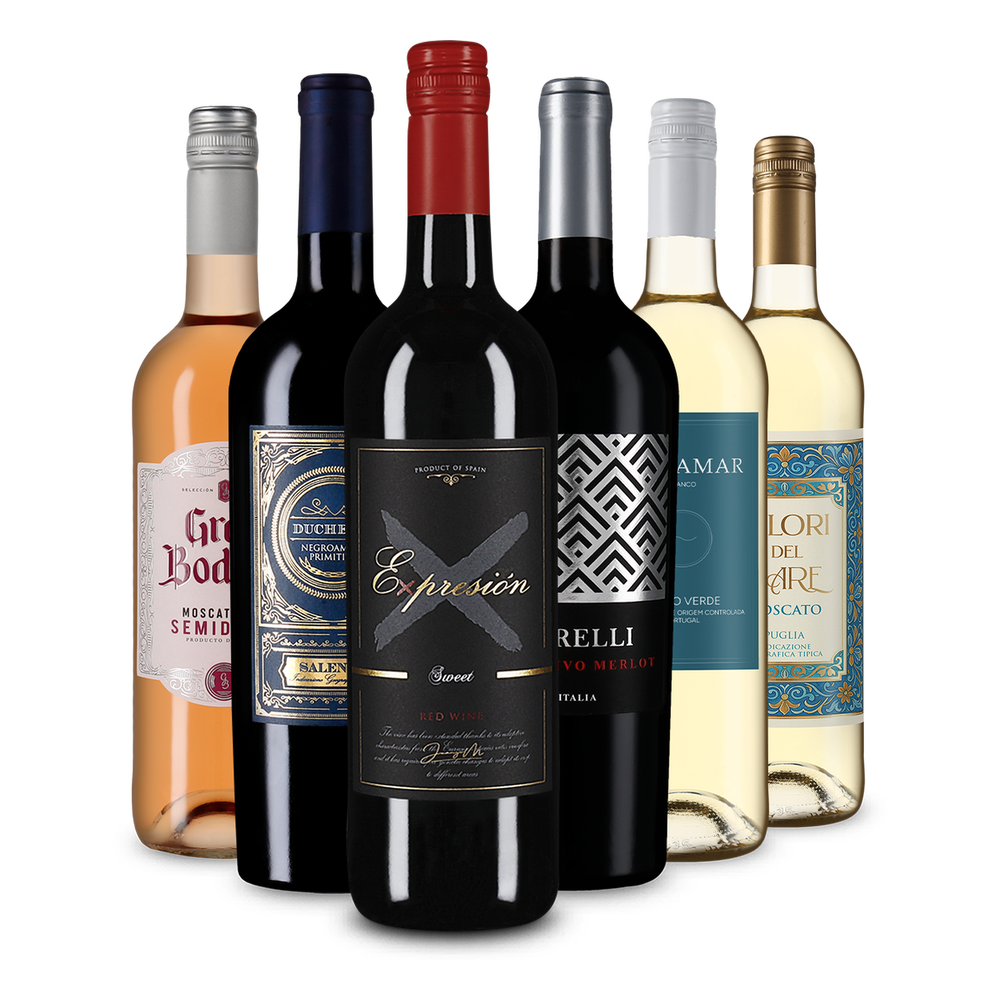 6x1 Fruchtige Weinvielfalt: Lieblich & feinherb