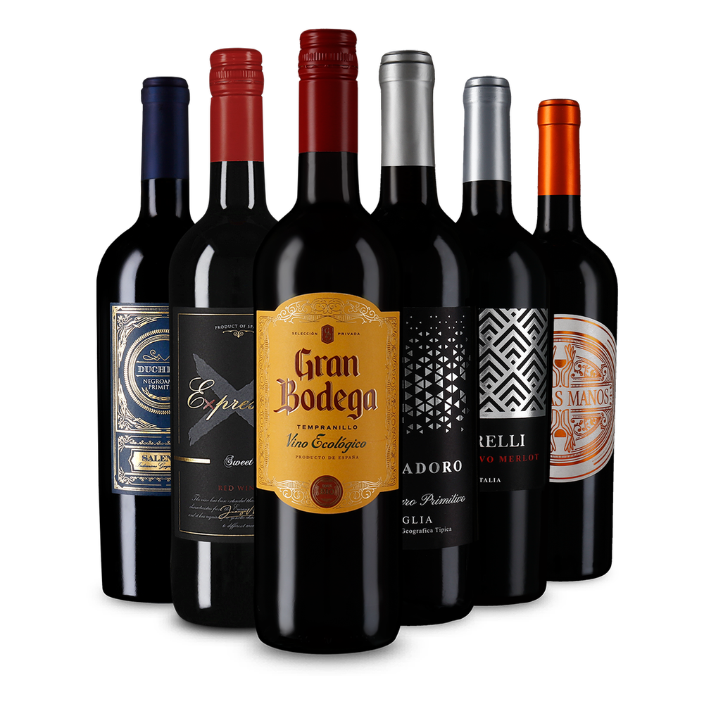 6x1 Fruchtige Rotwein-Favoriten: Lieblich & feinherb