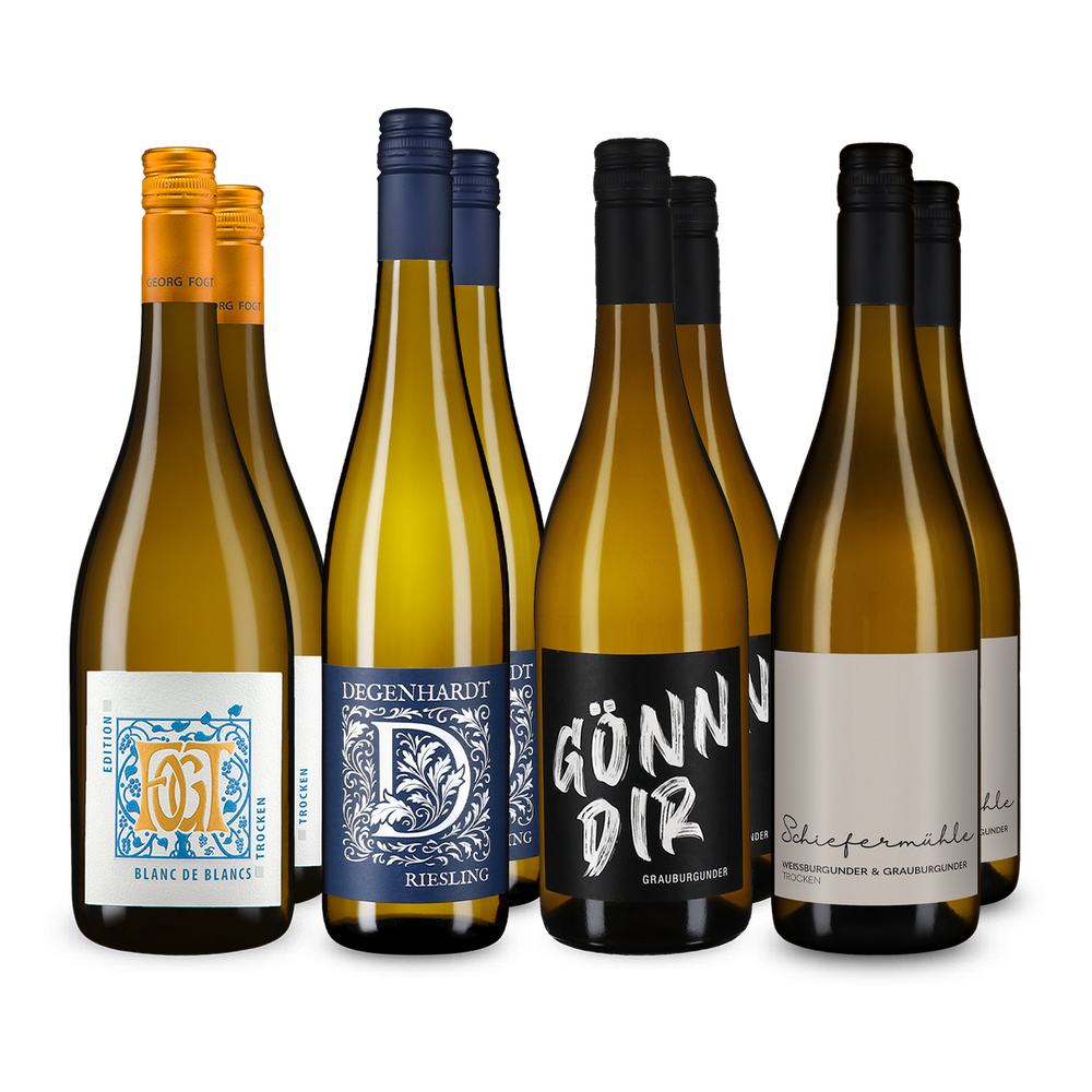 4x2 Unsere Weißwein-Favoriten aus Deutschland