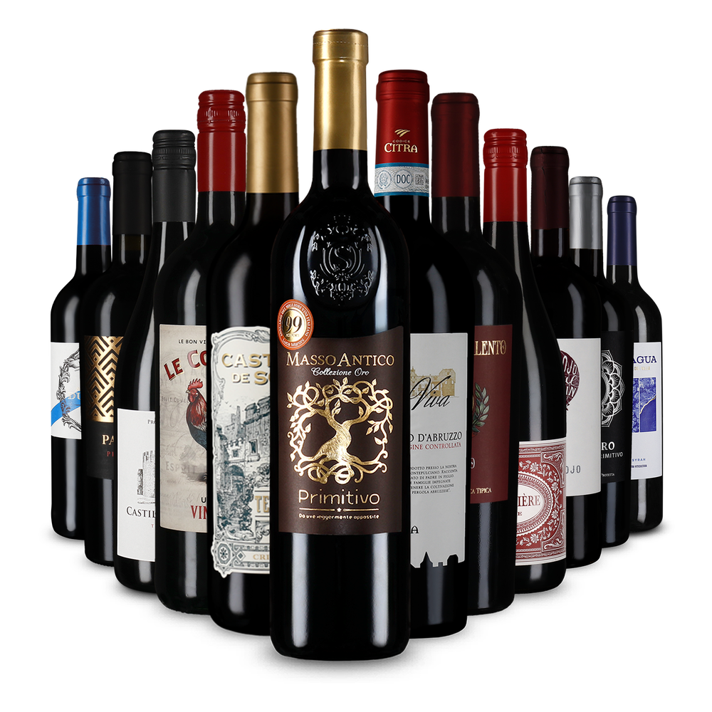 12x1 Internationale Rotwein-Vielfalt für den Herbst