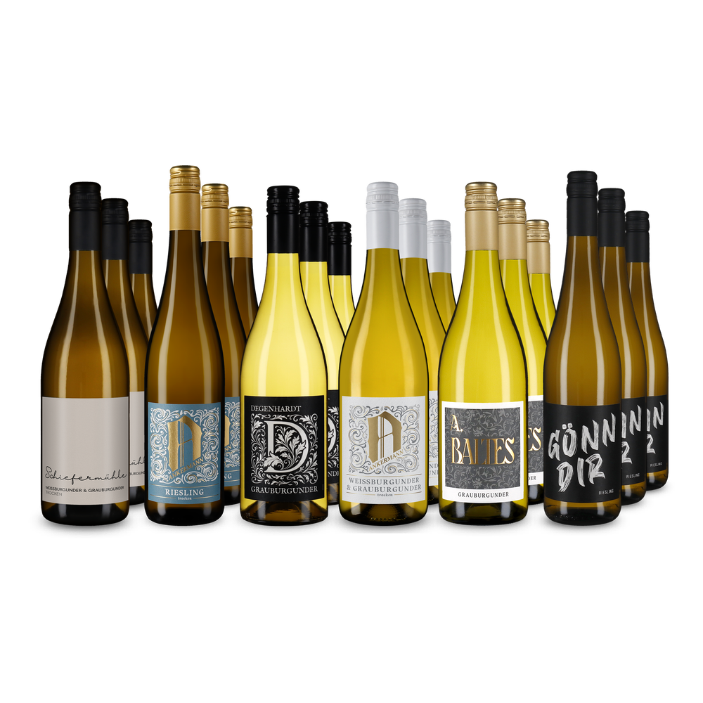 6x3 Deutsche Weißwein-Klassiker zum Bestpreis
