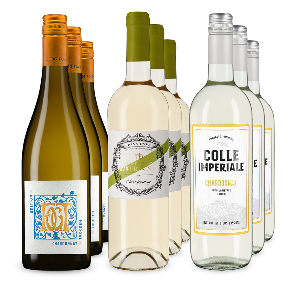 3x3 Chardonnay-Trio aus drei Ländern