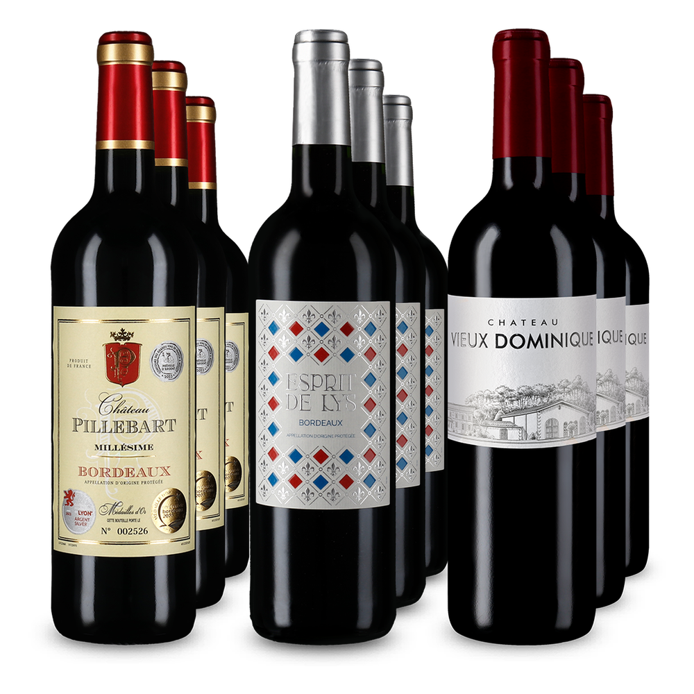 3x3 Bordeaux: Drei Klassiker im Vorteilspaket