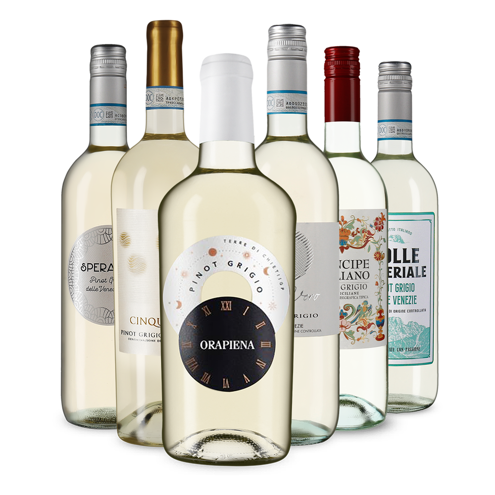 6x1 Pinot Grigio: Italienische Vielfalt entdecken