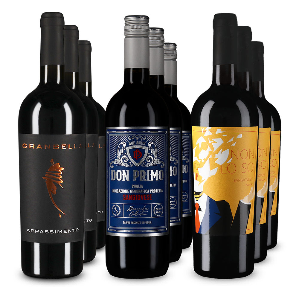 3x3 Rotwein-Entdeckungen aus Apulien
