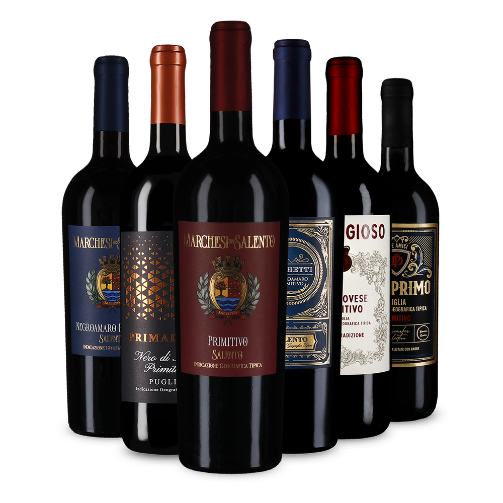 6x1 Primitivo: Italienischer Genuss zum Vorteilspreis